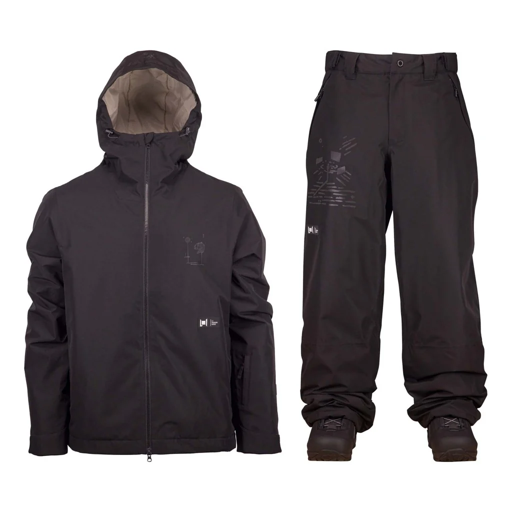 L1 Chroma Mens Jacket 2027 with Chroma Pants Package (Black DWxFFF)