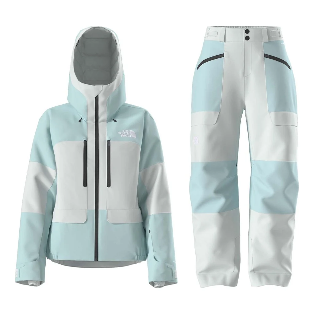 North Face Powstar Jacket Womens 2027 with Powstar Pants Package (Glacier)
