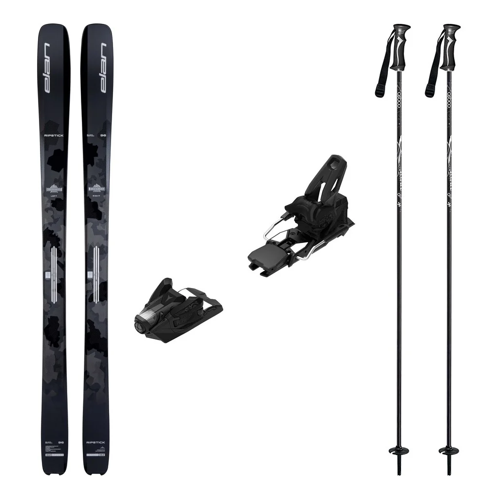 Elan Ripstick 96 Black Edition Skis 2027 with Strive 14 Bindings Ski Package