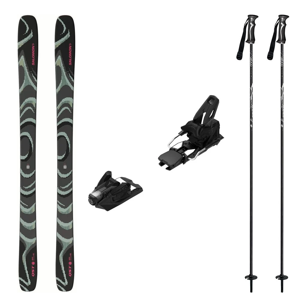 Salomon QST 100 Skis 2027 with Strive 14 Bindings Ski Package