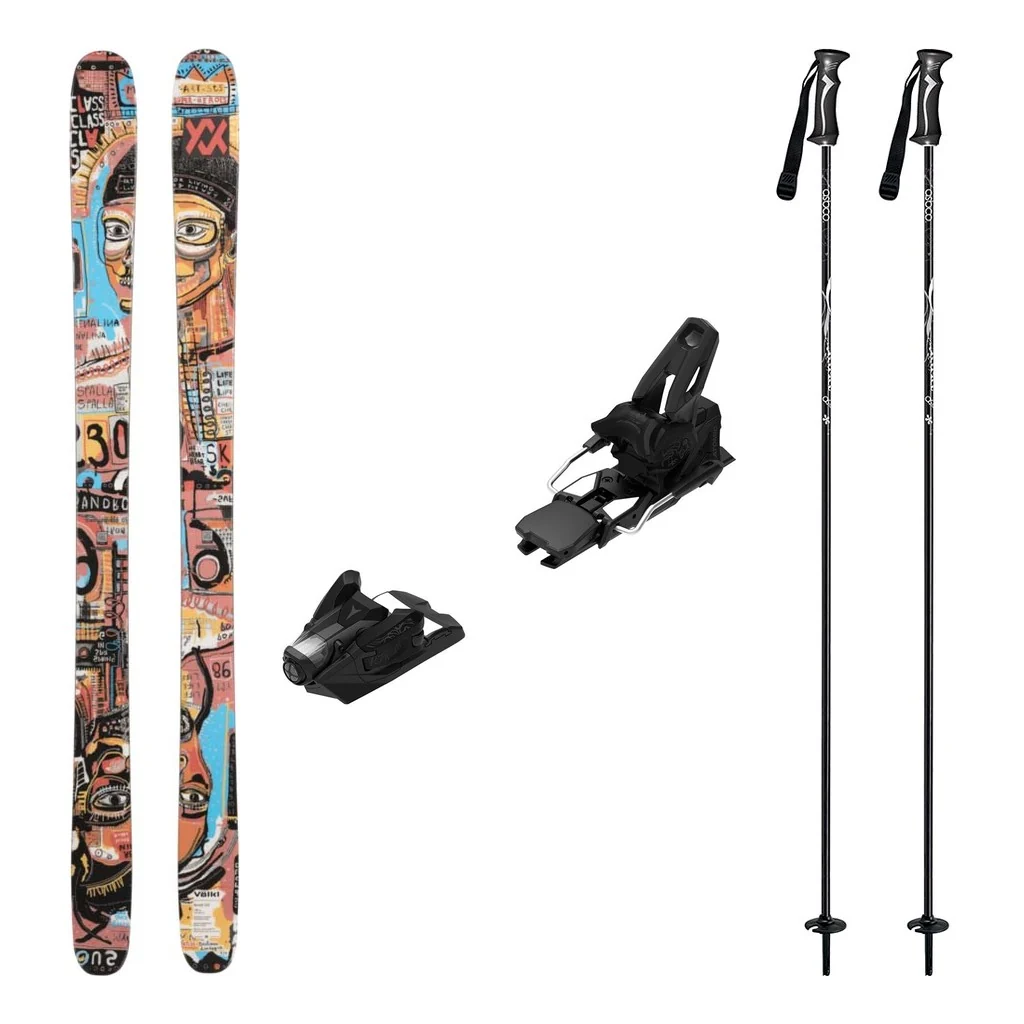 Volkl Revolt 104 Skis 2027 with Strive 14 Bindings Ski Package