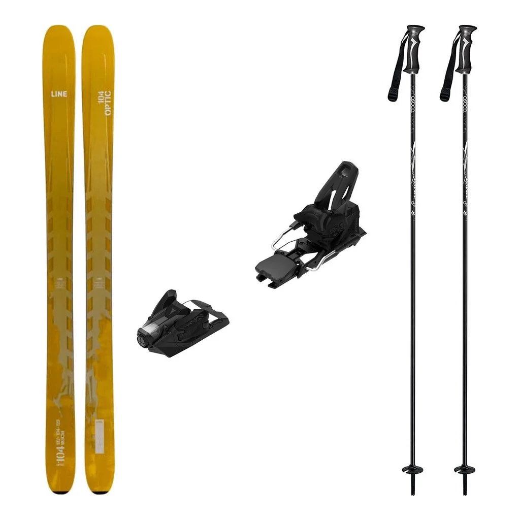 Line Optic 104 Skis 2027 with Strive 14 Bindings Ski Package
