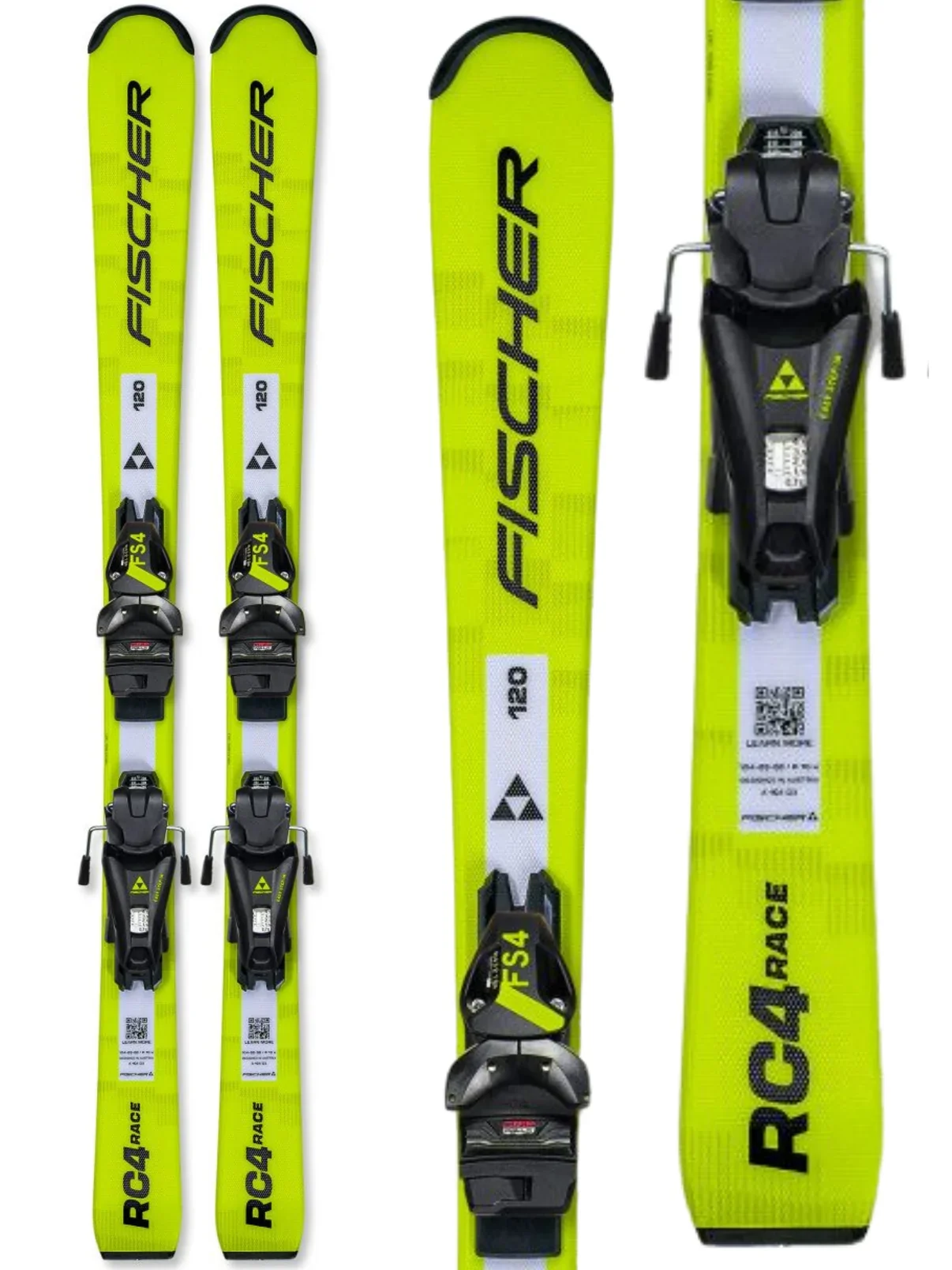 Fischer RC4 Race Jr 100-120 (with FJ4 GW CA JRS System Bindings) Kids Skis 2027